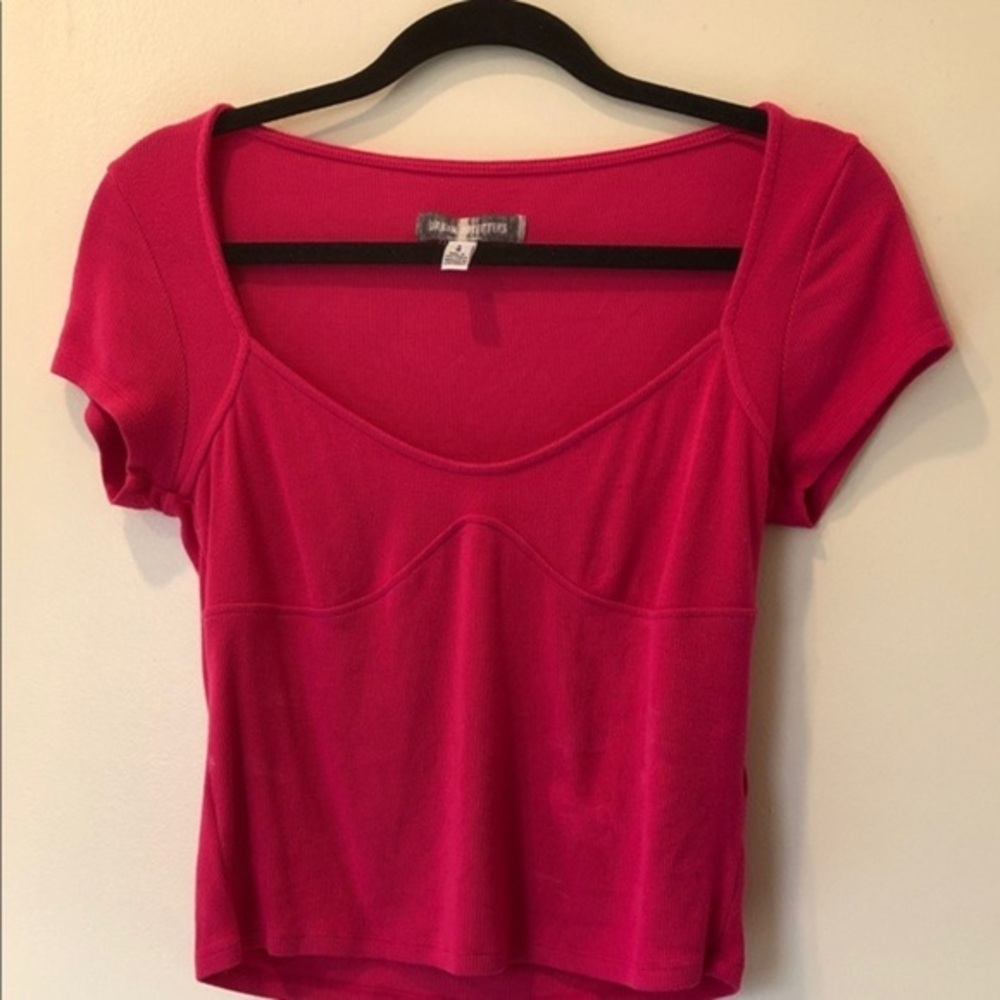 Urban Outfitters Hot Pink Women’s Crop Top Women’s Short sleeve Size L